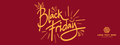 Black Friday Doodles Facebook cover Image Preview