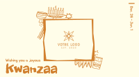 Kwanzaa Doodle Facebook Event Cover Image Preview