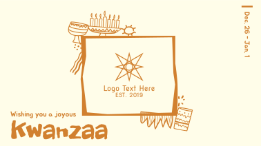 Kwanzaa Doodle Facebook event cover