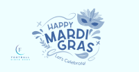 Mardi Gras Mask Facebook Ad Design