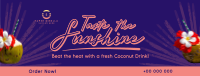 Sunshine Coconut Drink Facebook cover Image Preview