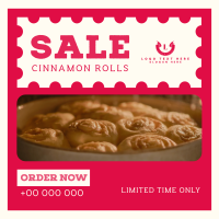 Cinnamon Rolls Sale Linkedin Post Design