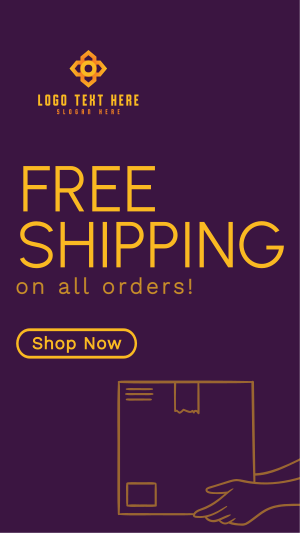 Minimalist Free Shipping Deals Facebook story Image Preview