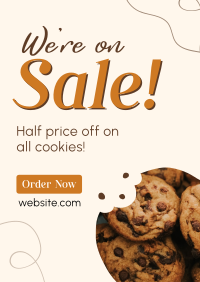 Cookie Dessert Sale Flyer Design