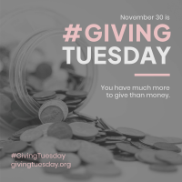 Pink Giving Tuesday Instagram post Image Preview