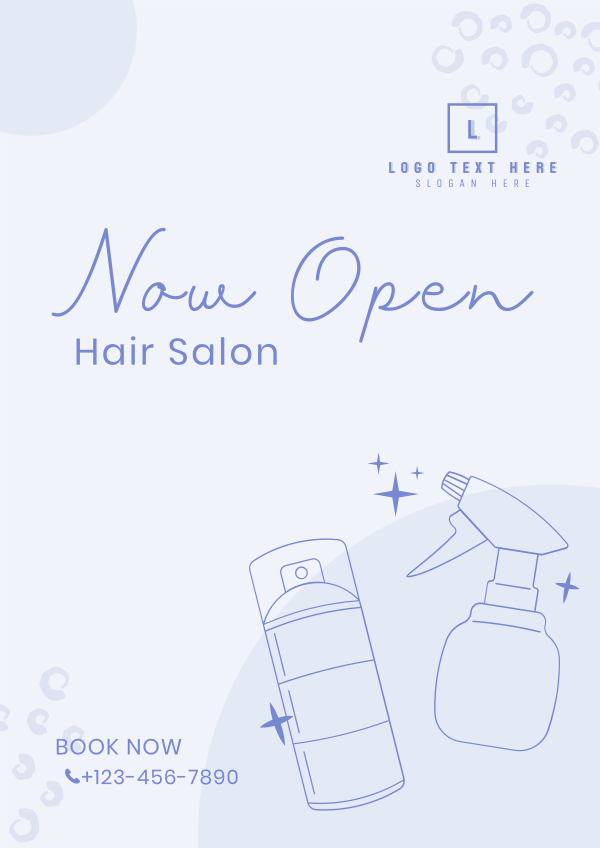 Hair Salon Opening Flyer Design Image Preview