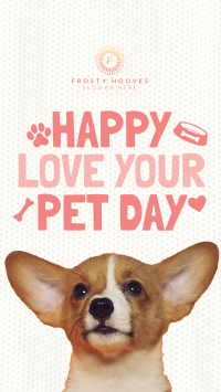 Wonderful Love Your Pet Day Greeting TikTok Video Image Preview