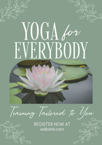 Minimalist Yoga Training Flyer Image Preview