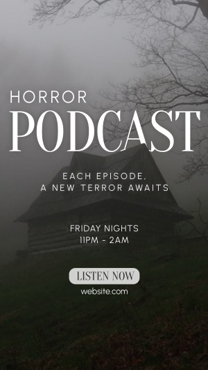 Horror Podcast Facebook story Image Preview