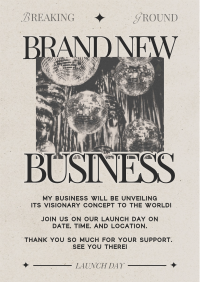 Retro Minimalist New Business Flyer Image Preview