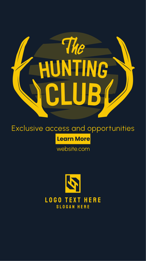 The Hunting Club Instagram Story Design Image Preview