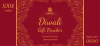 Fancy Diwali Greeting Gift Certificate Image Preview