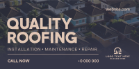 Quality Roofing Services Twitter Post Design