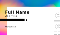 Holographic Scheme Business Card Image Preview