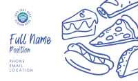 Delicious Doodles Business Card Design