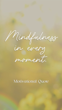 Mindfulness Quote Facebook story Image Preview