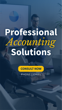 Professional Accounting Solutions Instagram Story Design