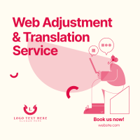 Web Adjustment & Translation Services Instagram Post Preview