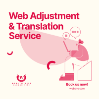 Web Adjustment & Translation Services Instagram post Image Preview