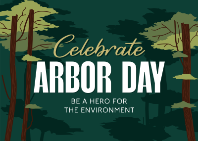 Celebrate Arbor Day Postcard Image Preview