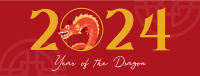 Dragon New Year Facebook Cover Design