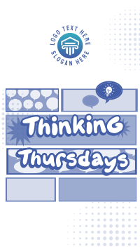 Comic Thinking Day Facebook Story Design