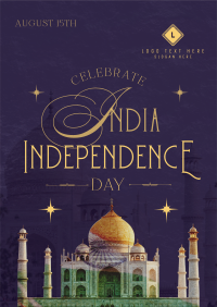 India Independence Taj Mahal Poster Image Preview