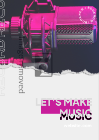 Pink Accent Music Flyer Image Preview