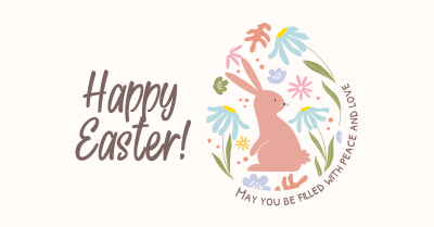 Fun Easter Bunny Facebook ad Image Preview