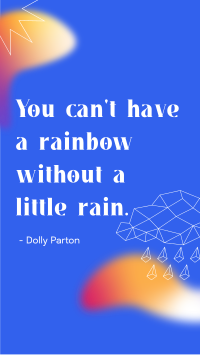 Little Rain Quote TikTok video Image Preview