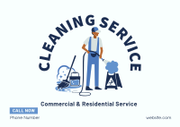 Professional Home Cleaner  Postcard Image Preview