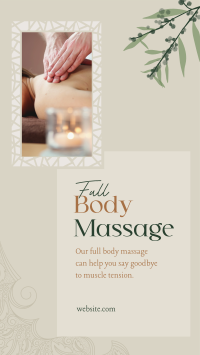 Luxe Body Massage TikTok Video Design
