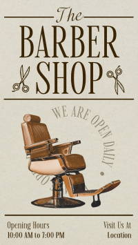 Editorial Barber Shop Instagram Reel Design