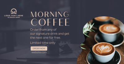 Early Morning Coffee Facebook ad Image Preview