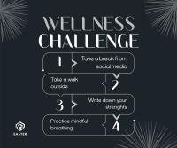 The Wellness Challenge Facebook Post Design