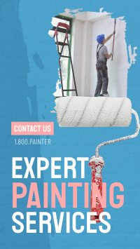 Painting Service Brush Facebook Story Design