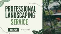 Organic Landscaping Service Facebook Event Cover Design