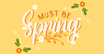 Must be Spring Facebook ad Image Preview