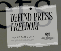 Defend Press Freedom Facebook Post Design