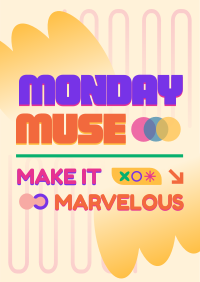 Marvelous Monday Flyer Design