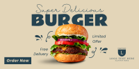 The Burger Delight Twitter Post Design