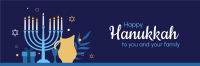 Magical Hanukkah Twitter Header Design