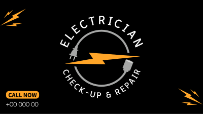 Professional Electrician Facebook event cover Image Preview