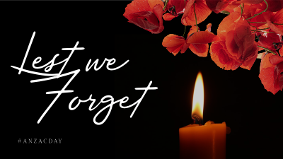 Red Poppies Anzac Day Facebook event cover Image Preview