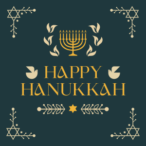 Hanukkah Menorah Ornament Linkedin Post Image Preview