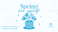 Spring Flower Pot Animation Image Preview