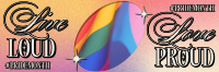Retro Pride Month Twitter header (cover) Image Preview
