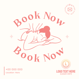 Massage Booking Instagram post