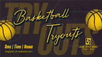 Basketball Game Tryouts Facebook event cover Image Preview