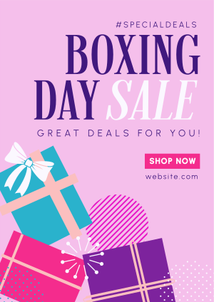 Boxing Day Special Deals Flyer Image Preview